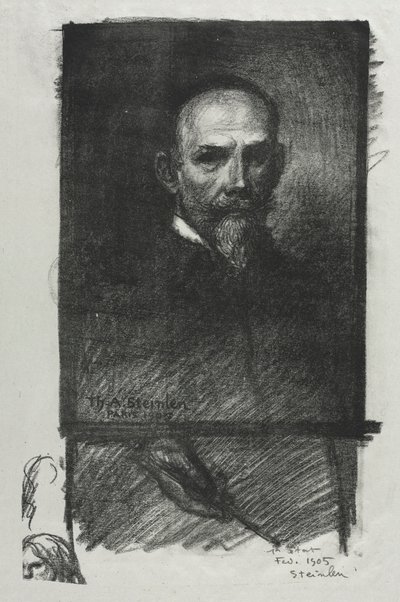 自画像 作： Théophile Alexandre Steinlen