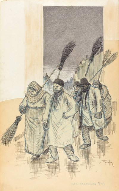スイーパー、1888年。 作： Théophile Alexandre Steinlen
