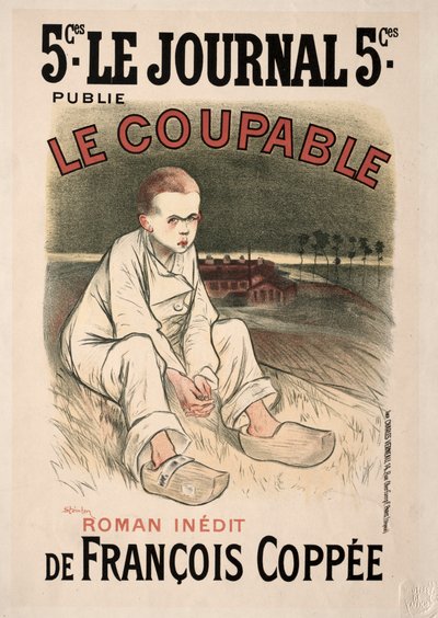 犯人、1896年。 作： Théophile Alexandre Steinlen