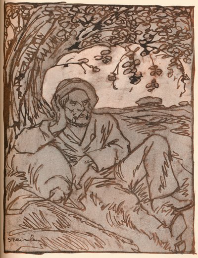 バガボンド、c1879-1914、1914 作： Théophile Alexandre Steinlen