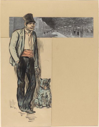 村へ 作： Théophile Alexandre Steinlen