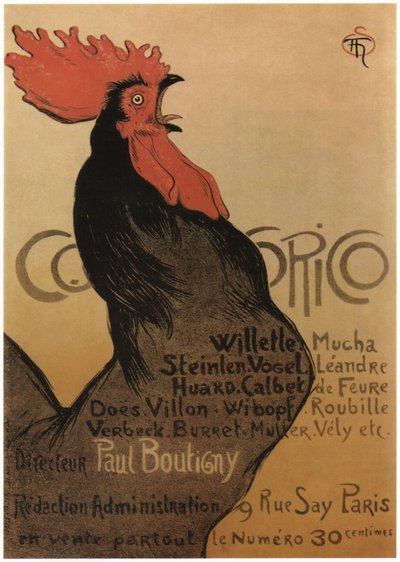 不明な画像 作： Théophile Alexandre Steinlen