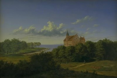 マナーハウスのある風景。 構成 作： Thorald Læssøe