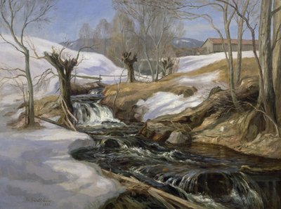 春の雪解け 作： Thoralv Sundt Ohlsen