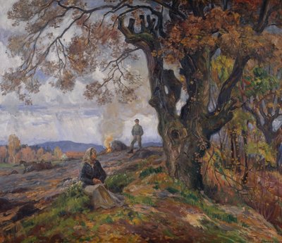 庭ゴミのかがり火 作： Thorolf Holmboe