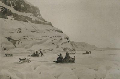 エスキモー（紙に水彩） 作： Thorolf Holmboe