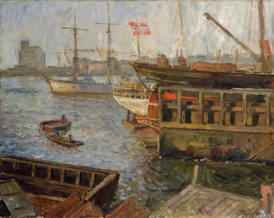 ナイランド、オスロ港から 作： Thorolf Holmboe