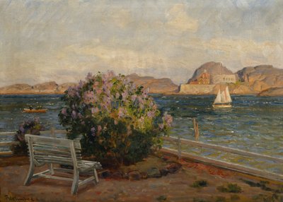 Stavern より (キャンバスに油彩) 作： Thorolf Holmboe