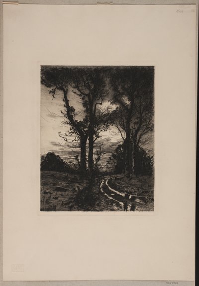 木々の間の上り坂 作： Thorvald Niss