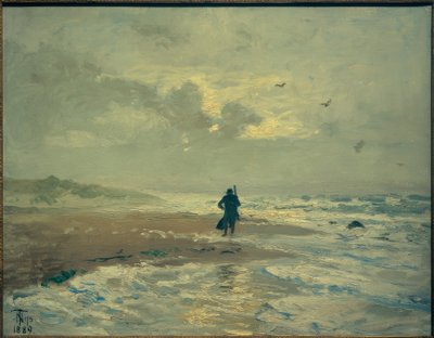 Strandansicht。スカーゲン近くのグレネン 作： Thorvald Niss