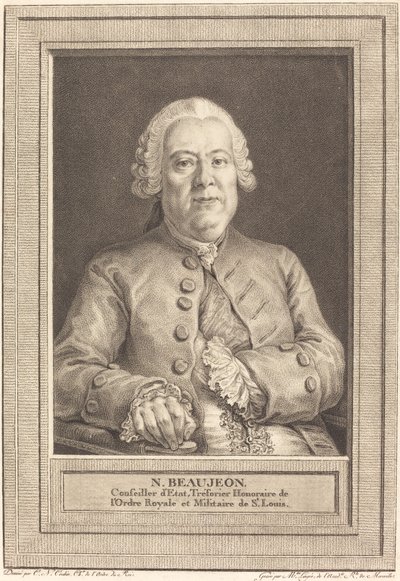 N.ボージョン 作： Thérèse Éléonore Lingée after Charles Nicolas Cochin II