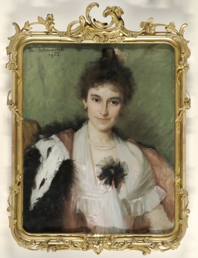 アメリア・エリザ・ファン・レーウェン (1862-1923)。 Christiaan Bernard Tilanus の妻、アムステルダムの外科医および整形外科医 作： Thérèse Schwartze (signed by artist)