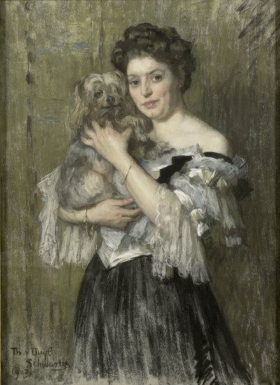 メアリー・キャサリン・ジョセフィン・ジョーダン (1866-1948)。 画家ジョージ・ヘンドリック・ブライトナーの妻 作： Thérèse Schwartze