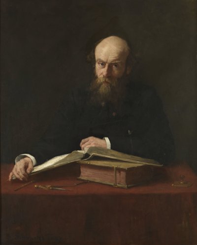 博士の肖像。 P.J.H. カイパース (1827-1921) 作： Thérèse Schwartze