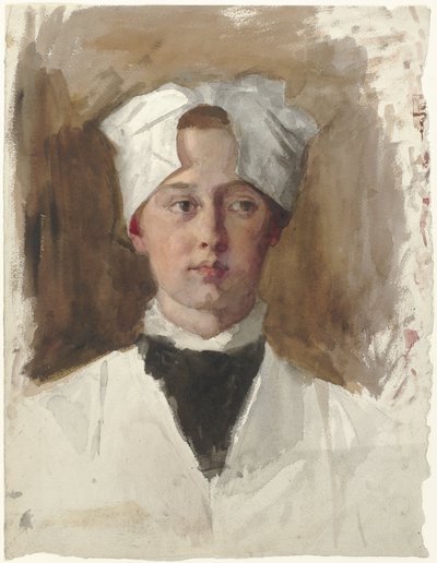 孤児の少女の肖像 作： Thérèse Schwartze