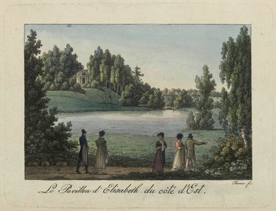 パブロフスク公園のエリザベス パビリオン、1810 年代。 作： Thurner