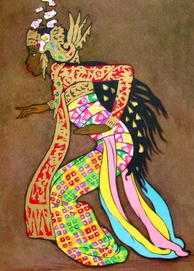 古典的なバリのダンサー 作： Thyra Kleen