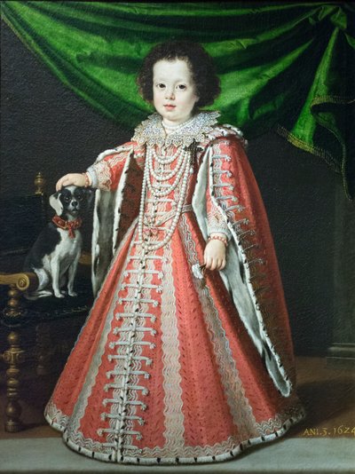 Retrato de Vittoria della Rovere quando criança 作： Tiberio di Titi