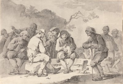 アッペンツェルのカントリー フォークとの自画像 作： Tiberius Dominikus Wocher
