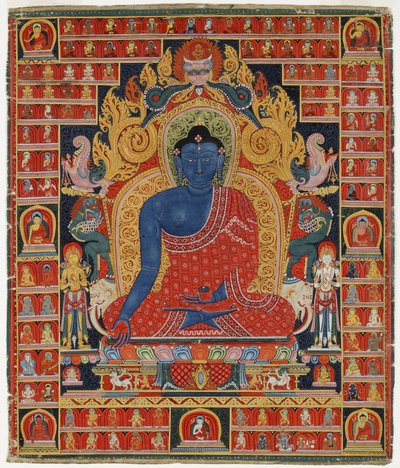 至高の治癒者、ブッダ（綿に不透明なトイレ） 作： Tibetan School