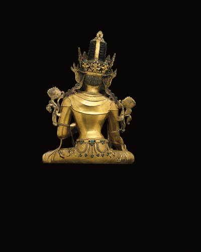 皇帝観音像（474250～474254も参照）（金銅製 作： Tibetan School