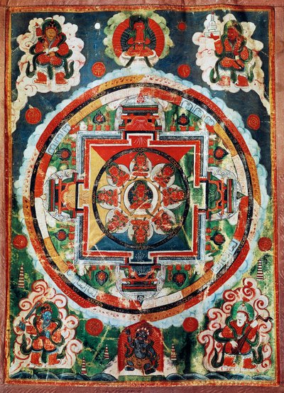 四天王で知られるチベットの曼荼羅、チベットの文明 作： Tibetan School