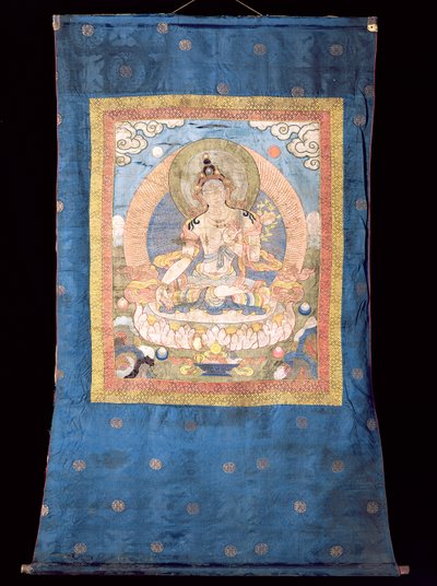 ブータン出身のホワイトタラ（テキスタイル） 作： Tibetan School