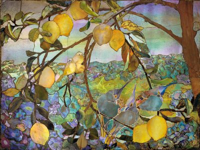 Favrileモザイクパネル、c.1910 作： Tiffany Studios