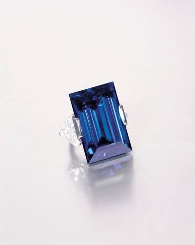 ロックフェラーサファイア（ダイヤモンド、サファイア、プラチナ） 作： Tiffany and Company