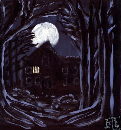 月明かりの幽霊屋敷 作： 
