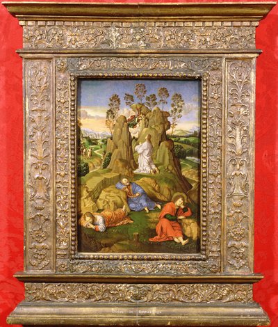 ゲッセマネのキリスト、1510年頃（パネルに油彩） 作： Timoteo Viti