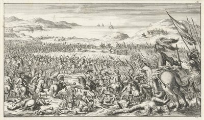 1099 年 8 月 12 日、1683 年のアスカロンの戦い 作： Timotheus Ten Hoorn