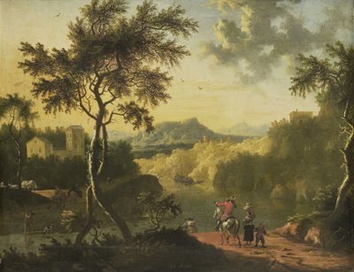 イタリアの風景 作： Timotheus de Graef (attributed to)