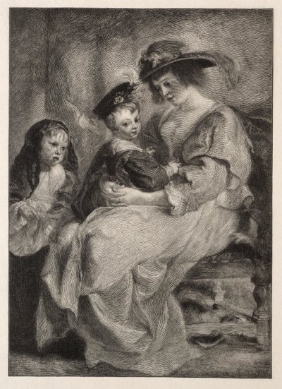 ヘレンフォーメントとその子供たち、1894年。 作： Timothy Cole