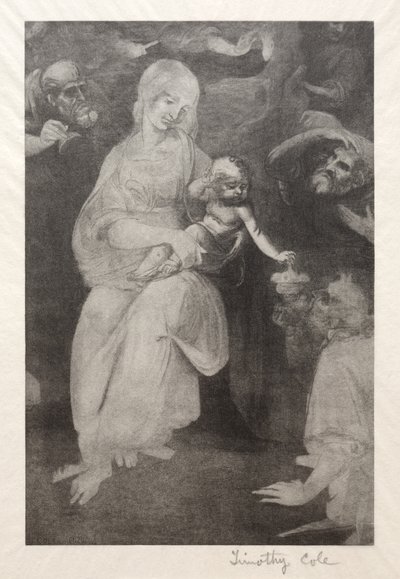 古いイタリアの巨匠：マドンナと子供、1888年から1892年。 作： Timothy Cole