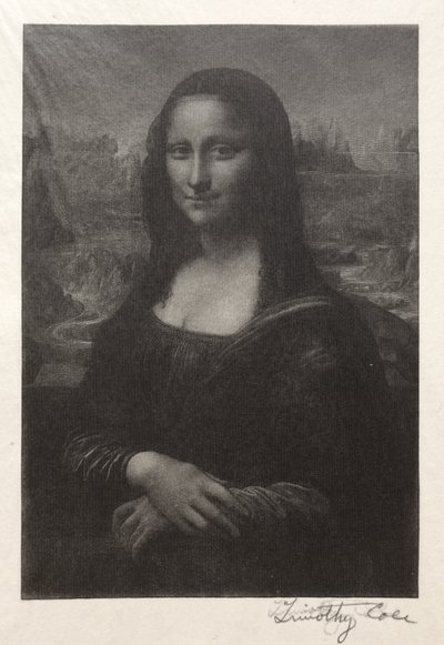 古いイタリアのマスター：モナリザ、1888-1892。 作： Timothy Cole
