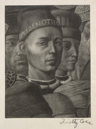 オールドイタリアマスターズ：ベノッツォゴッツォーリの肖像画、1888年-1892年。 作： Timothy Cole