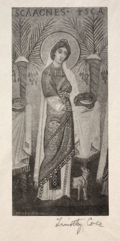 イタリアの古いマスター：聖アグネス、1888-1892。 作： Timothy Cole