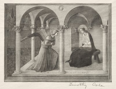 古いイタリアのマスター：受胎告知、1888-1892。 作： Timothy Cole