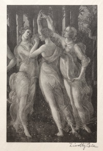 古いイタリアの巨匠：三美神、1888-1892。 作： Timothy Cole