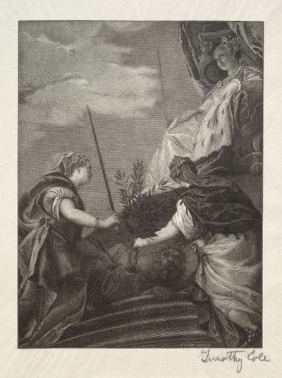 古いイタリアの巨匠：ヴェネツィアの即位、1888年から1892年。 作： Timothy Cole