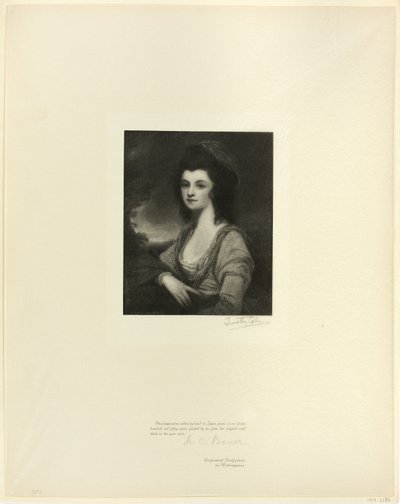 デイビス夫人の肖像、オールド イングリッシュ マスターズより 作： Timothy Cole