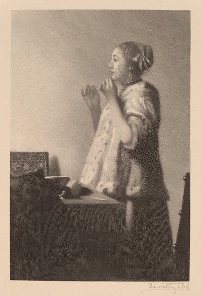 真珠のネックレス 作： Timothy Cole after Johannes Vermeer