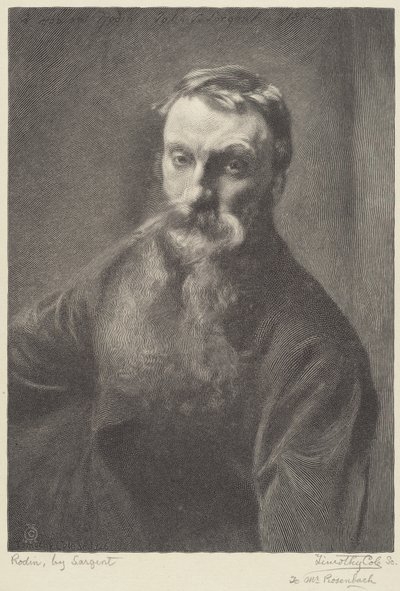 ロダン 作： Timothy Cole after John Singer Sargent
