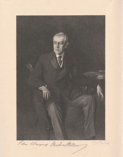ウッドロー・ウィルソン 作： Timothy Cole, after John Singer Sargent