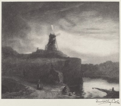 ザ・ミル 作： Timothy Cole after Rembrandt van Rijn
