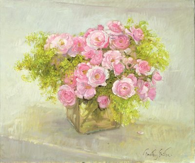 アルケミラとバラ、1999 作： Timothy Easton