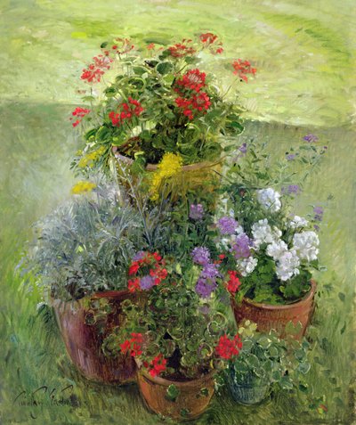 Shaded Pots（油彩・キャンバス 作： Timothy Easton