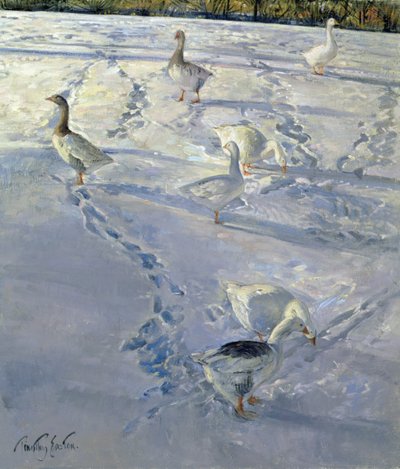 Shadows and Trackways（油彩・キャンバス 作： Timothy Easton