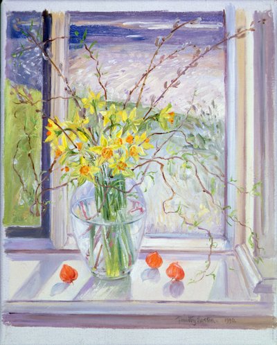 水仙と柳の枝 作： Timothy Easton